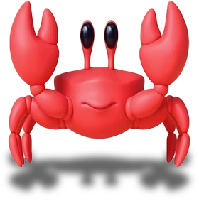 icon red crab